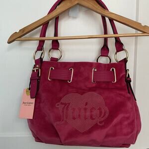 Juicy Couture Queen Couture Tote Raspberry Tart NWT